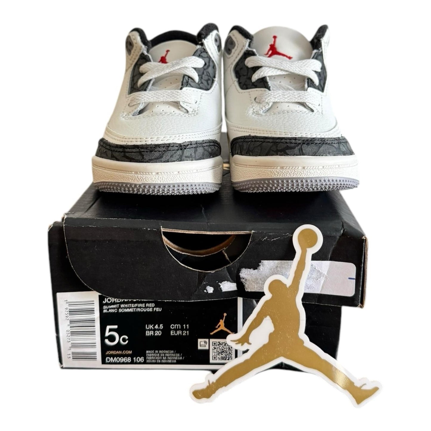 Nike Jordan 3 Retro (TD) Size 5C