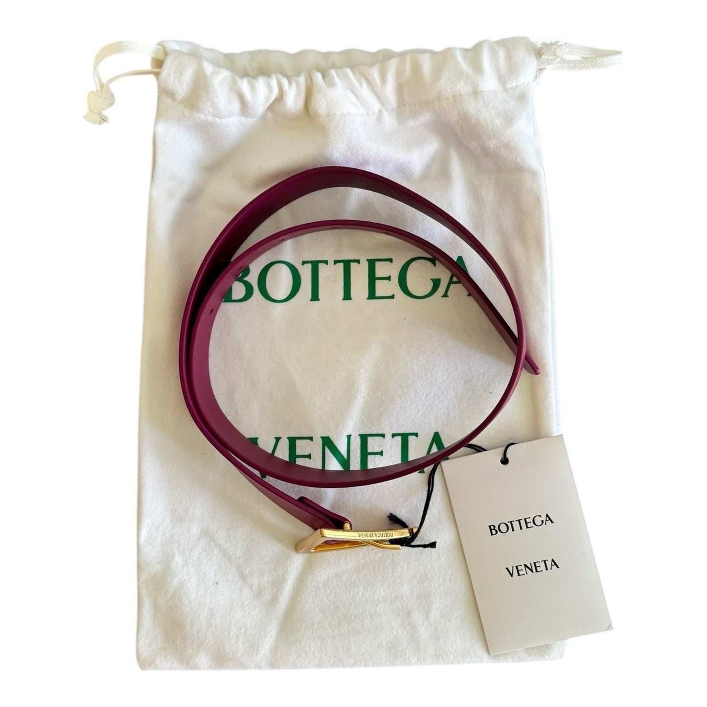 Bottega Veneta Triangle Buckle Magenta Size 65cm (Size 0)