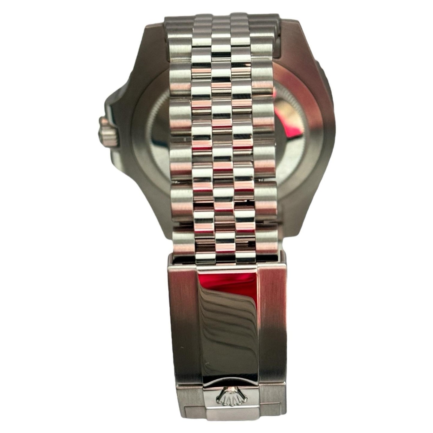 Rolex GMT-Master II 126710BLRO Silver Oyster Bracelet with Red and Blue Bezel