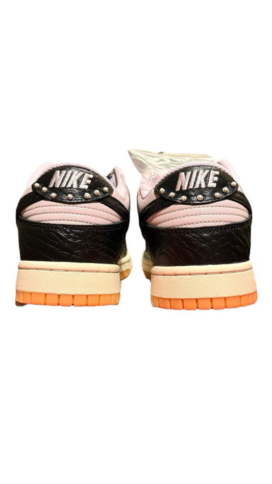 Size 10 - Nike Dunk Low Black Platinum Violet Croc