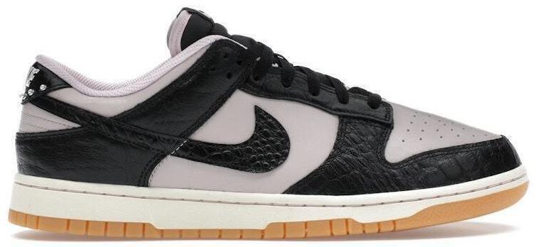Size 10 - Nike Dunk Low Black Platinum Violet Croc