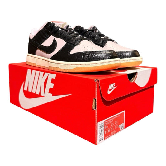 Size 10 - Nike Dunk Low Black Platinum Violet Croc
