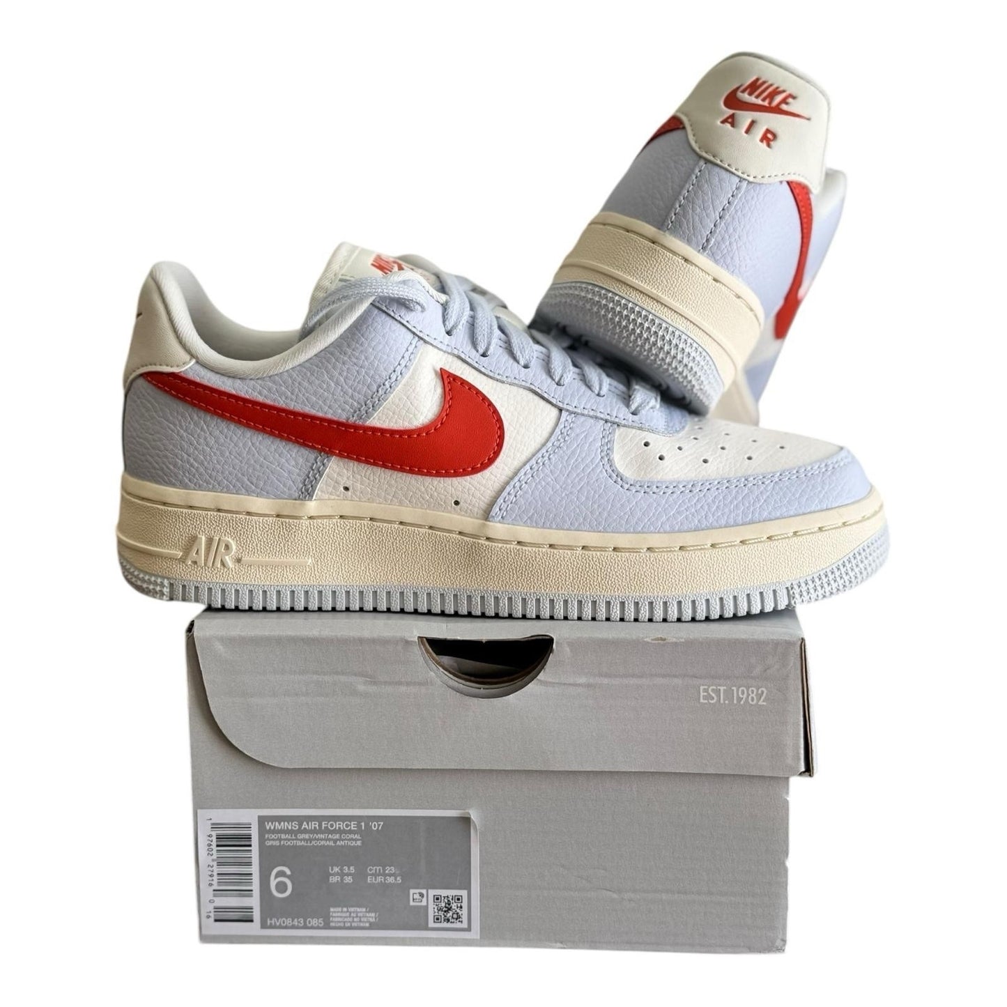 Nike Air Force 1 ‘07 Women’s size 6 Football Grey
