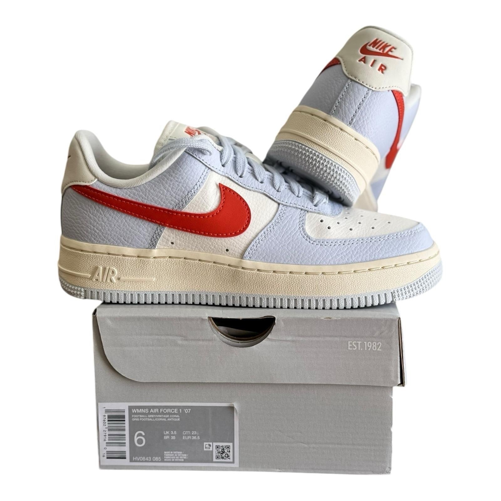 Nike Air Force 1 ‘07 Women’s size 6 Football Grey