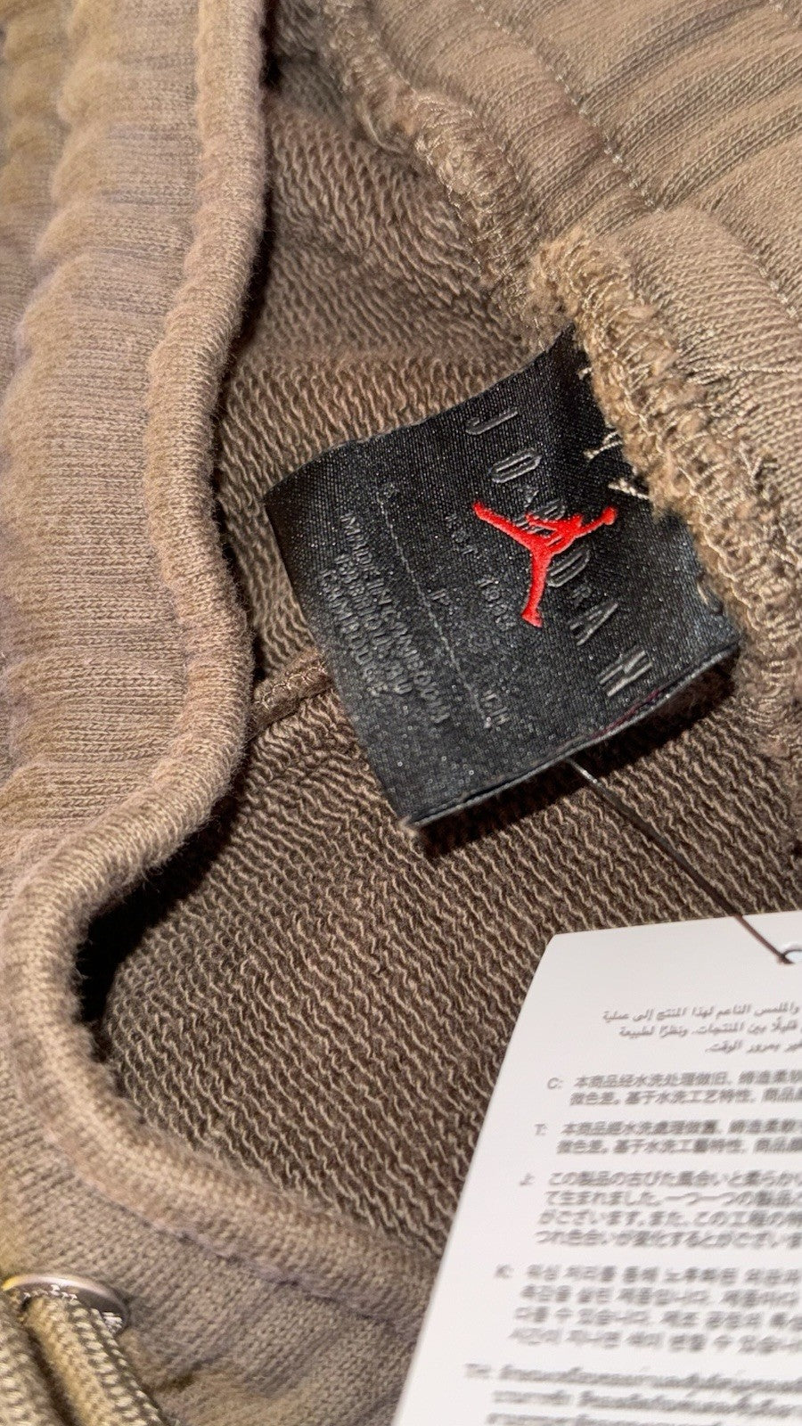 Cactus Jack X Jordan Open Hem Sweat Pants Brown 