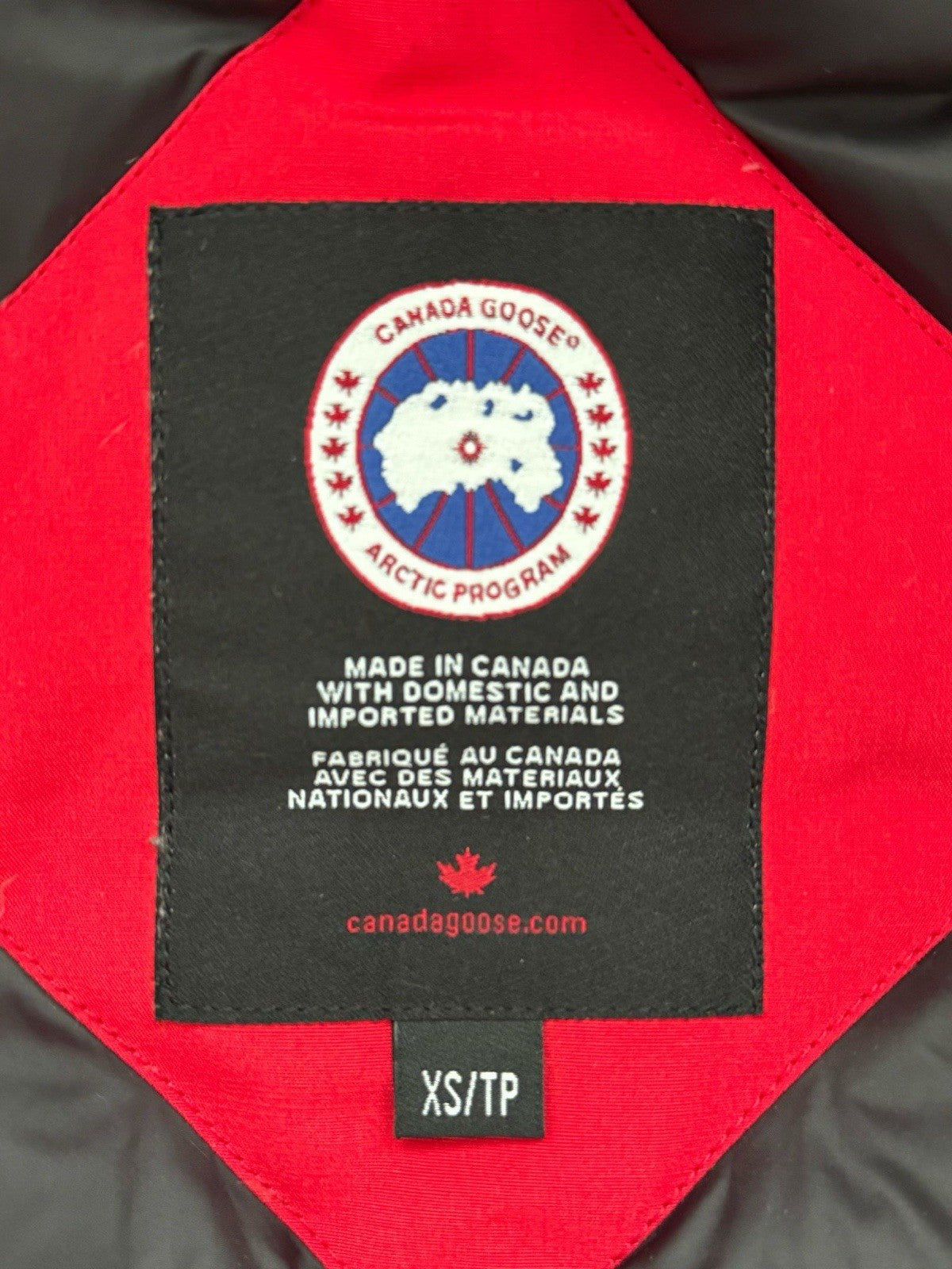 Canada Goose Women’s Red Parka Size XS