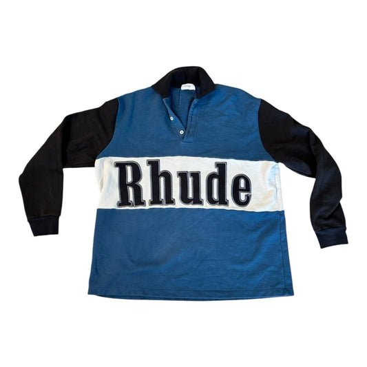 RHUDE Clothing Polo Washed Old Look Preowned Size Small