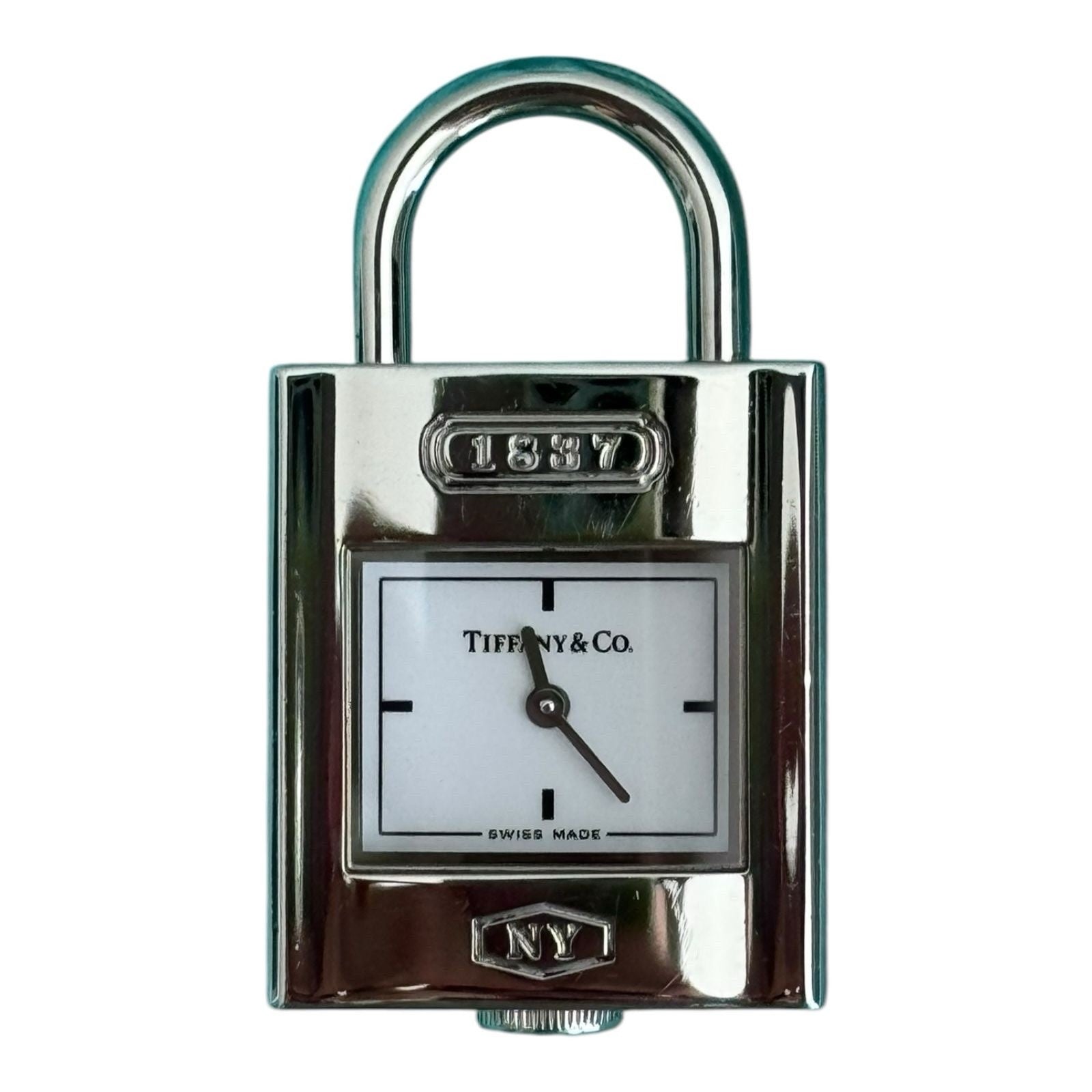 Tiffany & Co Silver Bracelet Clock Charm